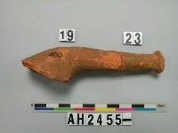 藏品(紅色細砂陶把殘件)的圖片